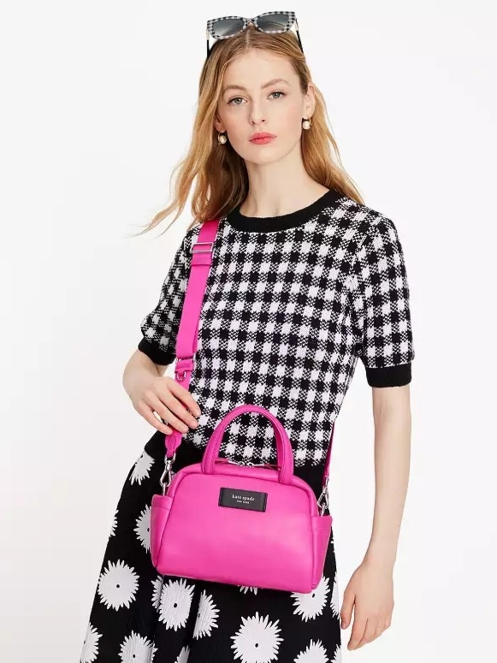 kate spade Bright Hot Pink Crossbody Satchel